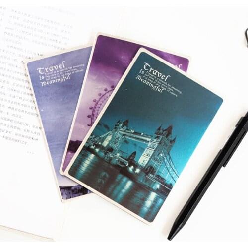 1pcs retro fresh literary Bookmark hand-painted literary refrigerator sticker Bookmark waiting for starting magnetic Bookmark