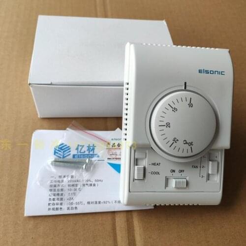 2 pieces of ELSONIC China mainland central air conditioning thermostat mechanical three-speed switch