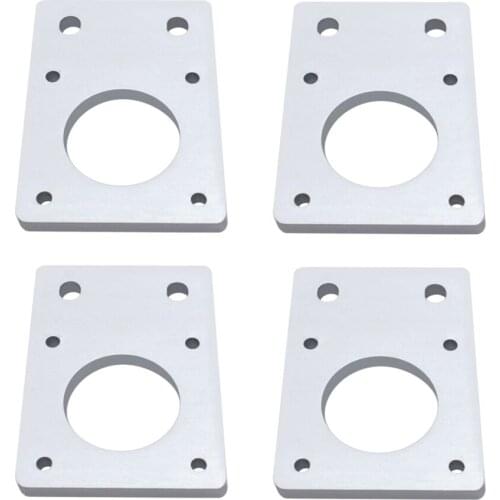 4PCS NEMA17 42-Series Stepper Motor Mounting Plate Fixed Plate Bracket for 3D Printer CNC Parts Fit 2020 2040 Aluminium Profile