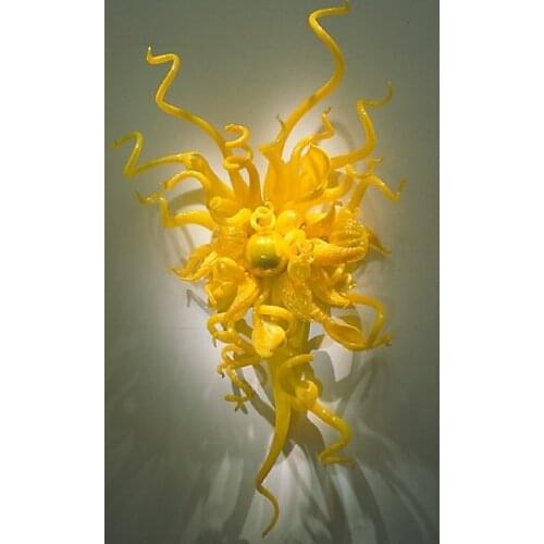 Free Shipping Hand Blown Glass Wall Chandelier Light-LRW015