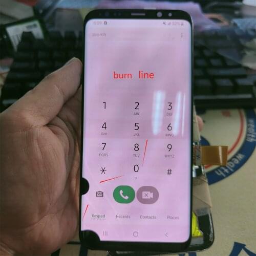 Big point line burn poor quality cheap For Samsung Galaxy S8 G950 S8 Plus G955 Touch Screen Digitizer LCD Display