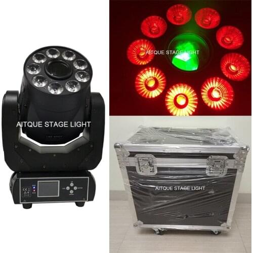 4lights+Flight case)led spot moving head led 75 watt 2in1 wash spot moving head light lyre led avec fly case