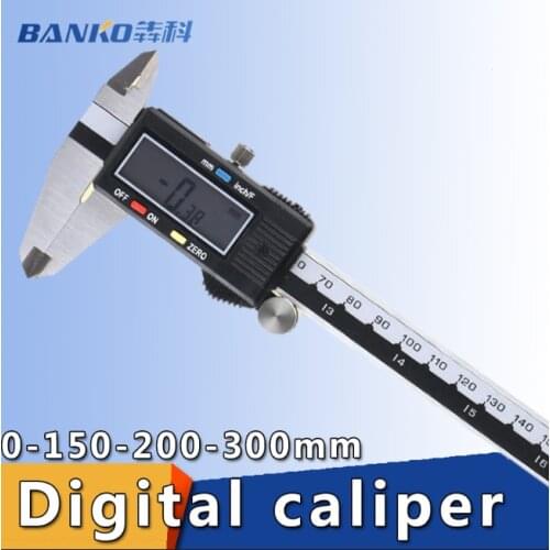 Digital Caliper 6 inch Electronic Vernier Caliper 150mm Calliper Micrometer Digital Ruler Measuring Tool 200mm 0.1mm