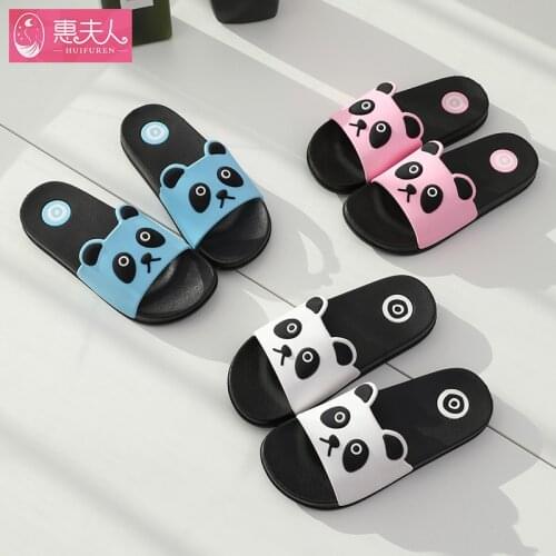 Children Slippers Summer Male Bath Indoor Household Antiskid Soft Bottom Cuhk Cute Cartoon Girls Sandals Household