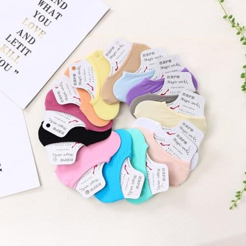 Kids Magic Sock Summer ultra-thin Candy Socks Kids Girl Velvet Invisible Silk Stockings Female Silicone Children Socks