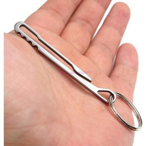 By dhl or ems 500pcs new EDC Keychain Multi Tools Alloy Key Chain EDC Clip Clamp Clasps for Camping Travling Survival