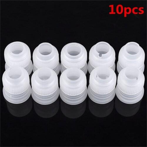 Hot Sale 10pcs/Lot Coupler Adaptor Icing Piping Nozzle Bag Set Cake Flower Pastry Tool Set Cake Decorating Tools