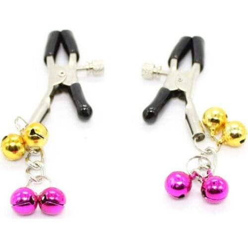 Adult Toy Flirting Breast Clip Custom-made Female Appliance Breast Clip 4 Bells Mimi Bell Clip