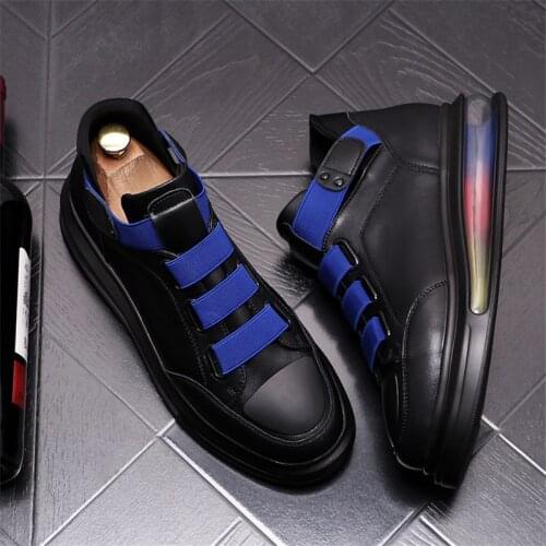 White Luxury Mens Sneakers Air Cushioned Casual Platform Shoes Tennis Skateboard Flats Zapatillas Hombre