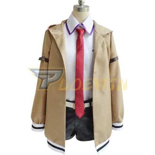 Anime Steins Gate Makise Kurisu Cosplay Costume
