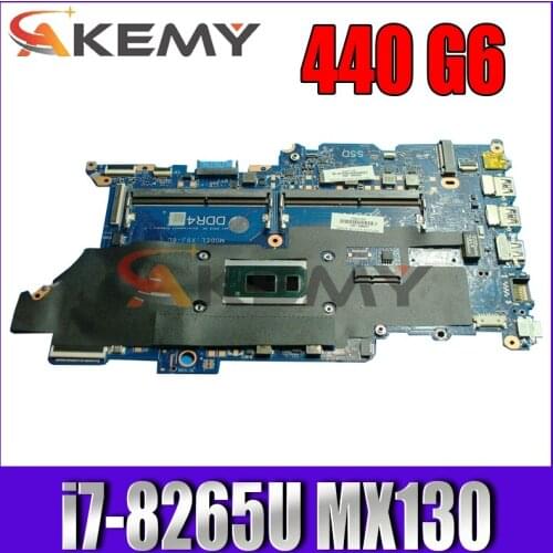 AKemy Laptop motherboard For HP Probook 440 G6 I7-8265U Mainboard N17S-GS-A1 DAX8JMB18C0 N17S-GS-A1 Tested