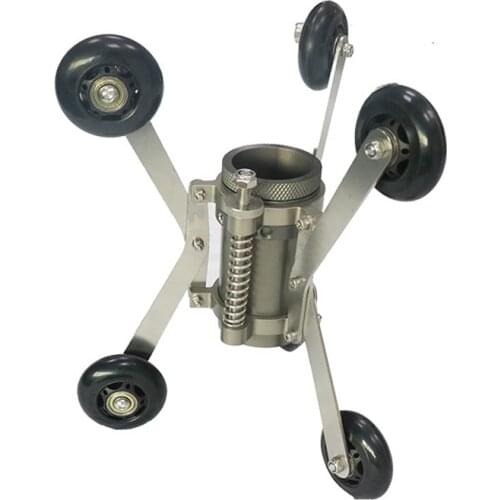 Metal Wheel Skid For Vicam 50mm Pan Tilt Pipe Inspection Camera Head Protect 200mm - 450mm