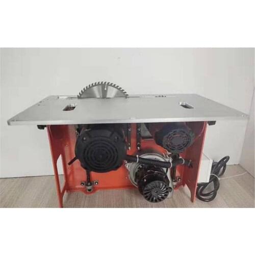 Mini 2 in 1 wood precision table panel saw with main saw and scoring saw blade woodworking for MDF Frees hipping