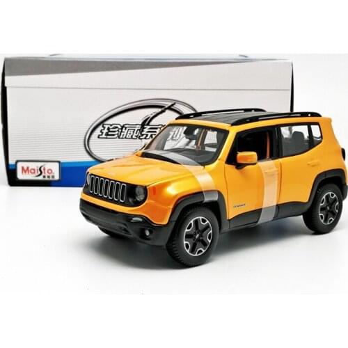 Maisto 1:24 Jeep Renegade met orange Diecast Model Car