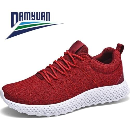 Damyuan Mens Running Shoes 2020 Spring and Autumn Light Comfortable Breathable Non-slip Wear Resistant Casual Man Sneakers