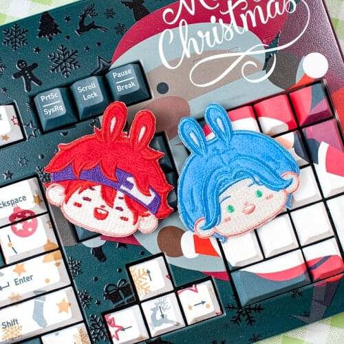 NEW Anime SK8 the Infinity SK EIGHT REKI Cute Embroidery Sticker Figure Plush Badge Cartoon Souvenir Hasegawa Ranga Kyan Reki