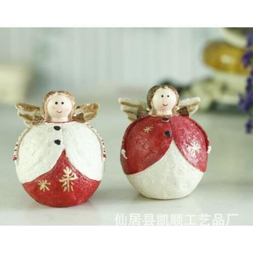 New listing Value Hot resin doll ornaments resin colored fat angel SZ-34059