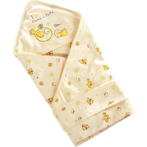 Cute Animal Print Envelope Swaddler for Newborns Baby Holding Blanket Baby Soft Cotton Sleeping Bag Bedding Swaddling Blanket
