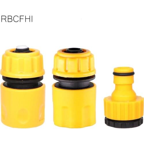 RBCFHl 1 Set Garden Quick Coupling Irrigation Irrigation Faucet Hose Connecter with 1/2'' 3/4'' Male Garden Water Connector