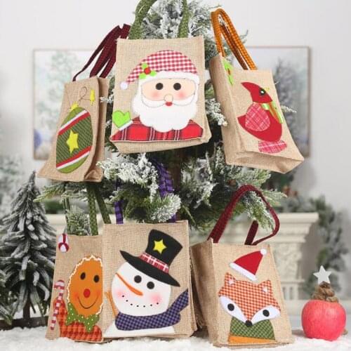 Christmas decorations for home gift bag santa sacks adventskalender cadeau noel buffalo plaid для подарков navidad bolsas sacola