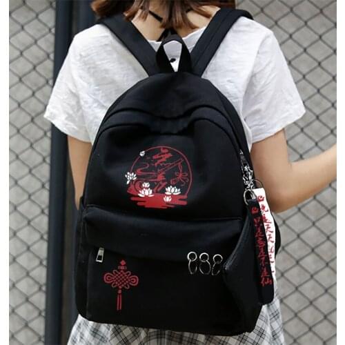 Anime Grandmaster of Demonic Cultivation Wuxian Backpack Student School Bag Laptop Bag Shoulders Bag Creativity knapsack Cosplay