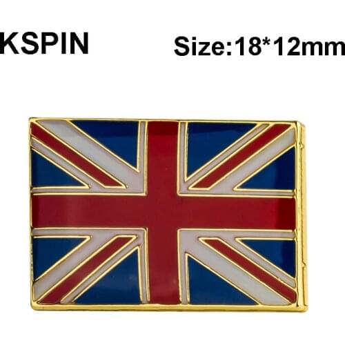 United Kingdom flag lapel pin badge pin 300pcs a lot Square Shape XY0239