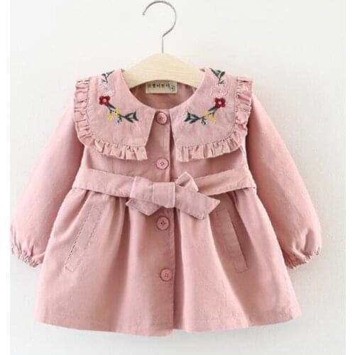 Girls Trench jacket Coat Spring 2019 Children Clothing Kids Blazer Jackets Baby Clothes For girl Fashion Infant Toddler Outwear
