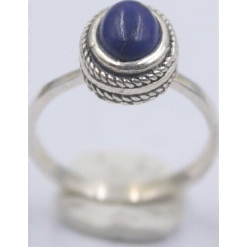 Solid 925 Sterling Silver Ring The Widest 12mm Lapis Lazuli Ring