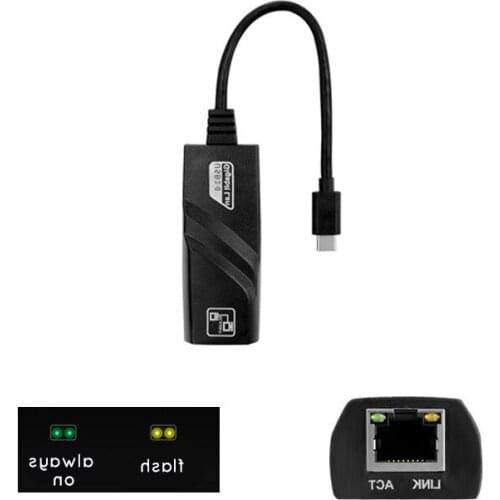 USB 3.1 to Gigabit Ethernet card type C to RJ45 PC tablet universal USB Ethernet card