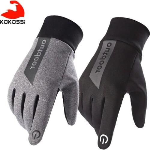 KoKossi Cycling Gloves Keep Warm Outdoor Sports Non-slip Full Finger Comfortable Finger Touch Screen Motorcycle Cycling Gloves