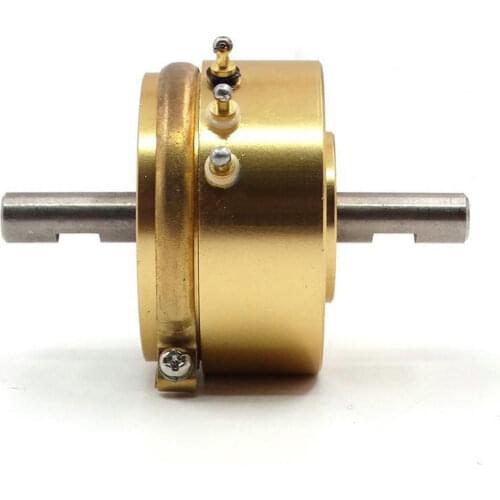 WDD35D-4A precision rotary potentiometer 1K 2K 5K 10K angle sensor double shaft with groove