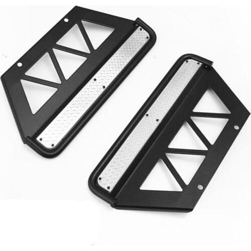 1/10 rc crawler car upgrade parts metal side sliders for 1:10 scale 4WD TF2 LWB frame match KILLERBODY LC70 hard body