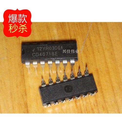10PCS The new logic chip CD4071 CD4071BE CD4071BD DIP14