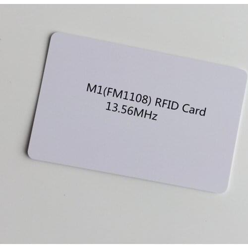 100pcs/lot Blank White Inkjet PVC RFID proximity 13.56MHZ chip pvc Card Smart Cantactless IC Card for membership card