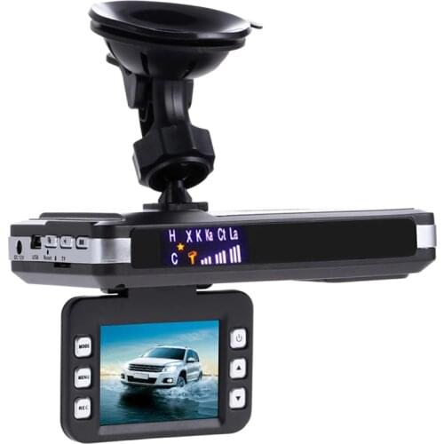 2 in 1 Anti Radar Detector Car DVR Camera 1080P HD Motion Detection G-sensor dvr dash cam with English & Russian version