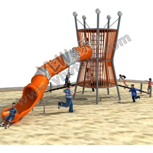 2020 YLW NEW outdoor playground facility,rope climbing outside equipment park for children