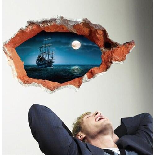 3D Happy fun wall stickers 3D three-dimensional wall stickers Household adornment wall stickers Creative wall stickers 916004