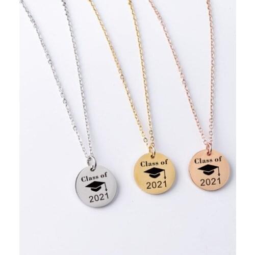 5pcs/lot rose gold Necklaces For Women Men Stainless Steel Wafer 45cm Chain Necklaces Jewelry Gift fy4s