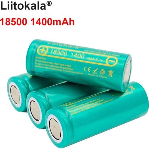 2020 LiitoKala 3.7V 18500 1400mAh battery 18500 Lii-14A rechargeable Battery For flashlight Wholesale Safe Li-Ion