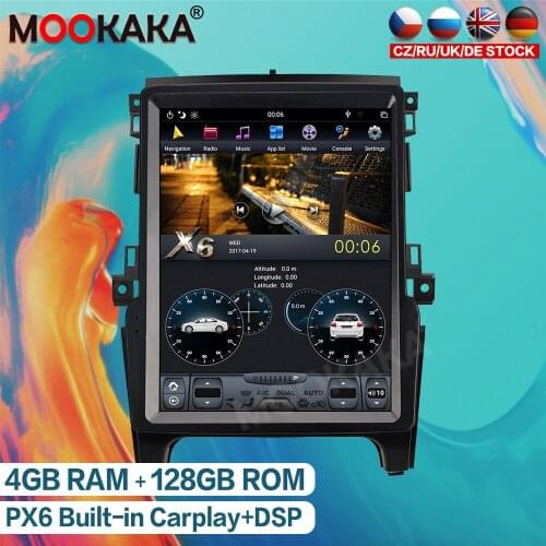 For Ford Ranger 2015 - 2020 Android 9.0 128GB Car Multimedia Player Tesla Style GPS Navigation Radio Head Unit Tape Recorder IPS