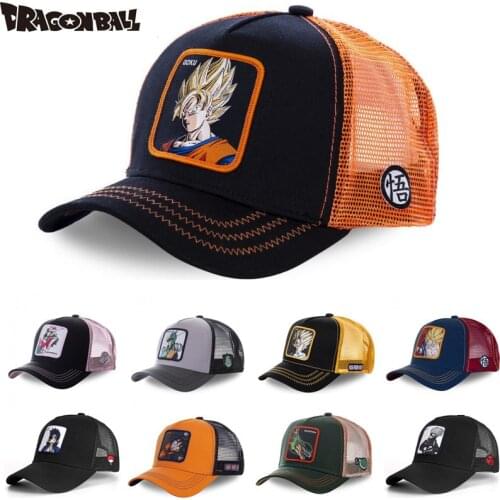 New Brand DRAGON BALL NARUTO All Styles Snapback Cotton Baseball Cap Men Women Hip Hop Dad Mesh Hat Trucker Hat Dropshipping