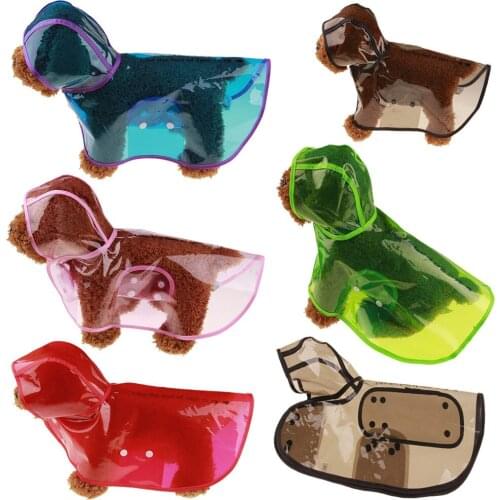 Big Dog Raincoats for Large Dogs Pet Clothes XXL-6XL Transparent Waterproof Hoodies Jacket Coat for Labrador Golden Retriever