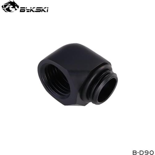 Bykski G1/4" 90 Degree Rotary Elbow Reverse Direction Fittings For Computer Case Water Cooling Build ,B-D90
