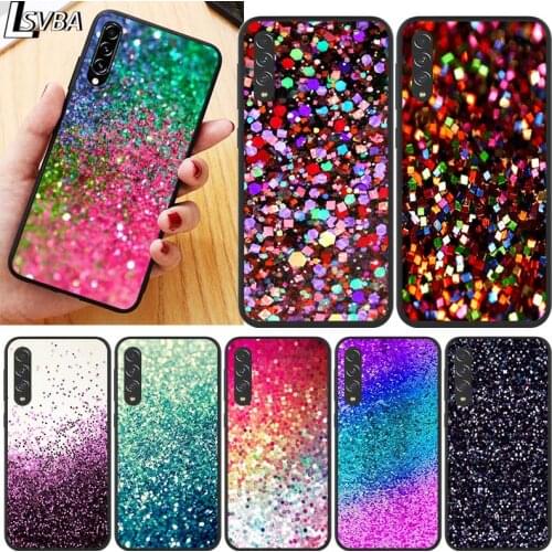 Glitter Sand printing art for Samsung Galaxy A90 5G A80 A70S A70 A60 A50 A50S A40 A30S A20S A20E A20 A2 Core A10 Phone Case