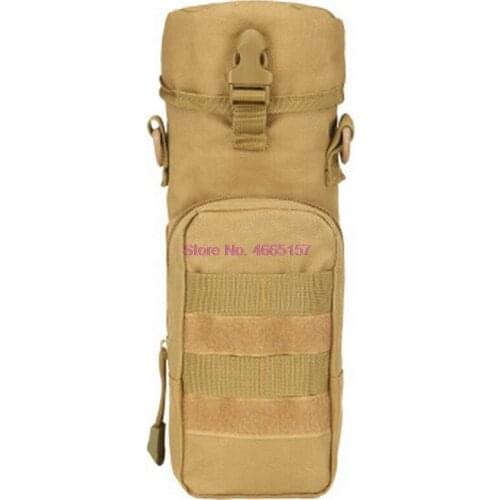 By dhl 100pcs hot Outdoor Molle Water Bottle Pouch Hydration Bag Carrier Insulated Heat Cold Water Kettle Messenger Shoulder Bag