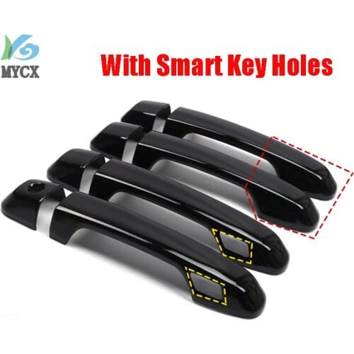 For Toyota 4Runner 2010-2019 ABS Black Exterior Auto Accessories Door Handle Cover Trim