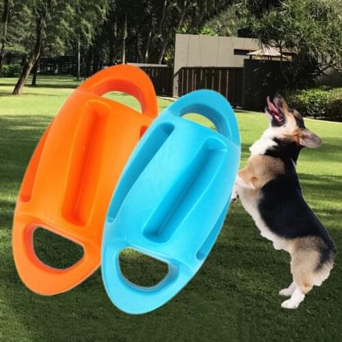 Dog Floating Rugby Shape Toys Puppy Squeaky Toys Pet Teeth Sticks with Suction Cups and New Durable Materials Dog Supplies