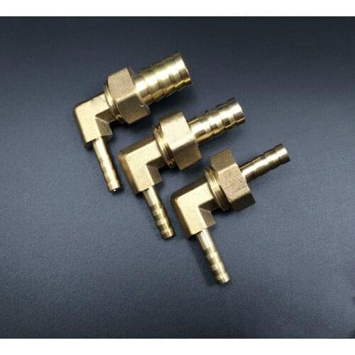 Hose Barb Tail 6/8/10/12/14/16/19mm Elbow Reducing Brass Barbed Pipe Fitting Splitter Coupler Adapter Connector