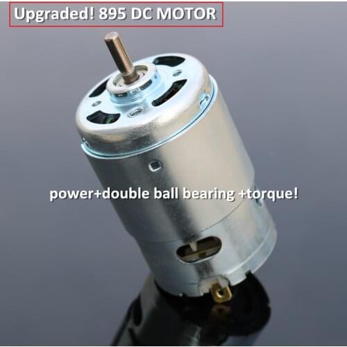 Upgraded! 895 DC MOTOR High power double ball bearing High torque 12V 24V Generator Micro cutting machine Lathe Lawn mower