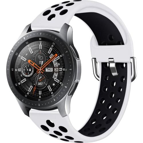 For galaxy watch 46mm active 2 correa for samsung galaxy 3 45mm gear s3 frontier band for amazfit bip gts huawei gt2e gt 2 strap